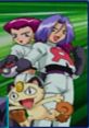 Team Rocket poses confidently with Meowth, representing the playful chaos of Pokémon Puzzle League adventures.