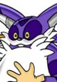 Big the Cat from Sonic Adventure, showcasing his purple fur and distinctive white mustache, exuding a cheerful expression.