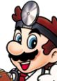 Dr. Mario smiling with a stethoscope, iconic character from Dr. Mario and Dr. Mario 64 video games.