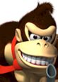 Donkey Kong smirking confidently, a popular character from Mario Kart DS, ready for racing excitement and adventure.