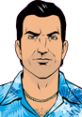 Tommy Vercetti, iconic character from Grand Theft Auto: Vice City, known for his sharp style and bold personality.