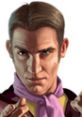 Bernie Crane from Grand Theft Auto IV, depicted with a confident expression and distinctive purple scarf.