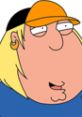 Chris Griffin from Family Guy, wearing an orange cap and blue shirt, portrayed in Seasons 1-3 of the iconic cartoon series.