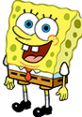 Cheerful SpongeBob SquarePants character, ready for fun adventures in SpongeBob SquarePants: Super Sponge game.