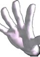 Master Hand from Super Smash Bros. 64 extending a hand, symbolizing the ultimate challenge in the game.