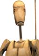 Battle Droid from Star Wars with a humanoid design, showcasing its signature features and metallic body. Ideal for collectors.