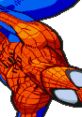 Spider-Man in vibrant orange and blue, showcasing his iconic web pattern from Marvel vs. Capcom series.