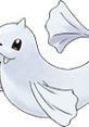 Dewgong from Pokémon Puzzle League, a playful ice-type Pokémon with a sleek white body and elegant fins.