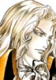 Alucard from Castlevania: Symphony of the Night, featuring his iconic long hair and regal attire.