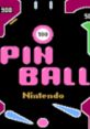 Colorful Nintendo pinball game screen featuring the title "PIN BALL" and score indicators in a retro design.