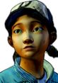 Clementine from The Walking Dead: Season 1, showing her determined expression and iconic cap.