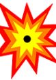 Bright explosion graphic with red and yellow colors, symbolizing blasts and detonations in visual media.