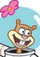 Sandy Cheeks smiles in her space suit, showcasing her adventurous spirit from "Battle for Bikini Bottom.