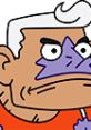 Mermaid Man from "Battle for Bikini Bottom," showcasing his iconic purple mask and determined expression in a cartoon style.