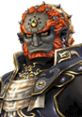 Ganondorf from Super Smash Bros. Brawl, featuring his iconic fierce expression and detailed armor design.