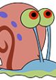 Gary the Snail from "Gary: Battle For Bikini Bottom," colorful and fun character with big eyes and playful expression.