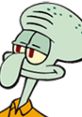 Squidward Tentacles from SpongeBob SquarePants, known for his sarcastic demeanor and artistic aspirations.