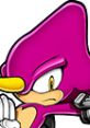 Close-up of Espio the Chameleon from Sonic Heroes, showcasing his vibrant pink design and stealthy demeanor.