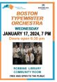 Boston Typewriter Orchestra Type your text to hear it in the voice of Boston Typewriter Orchestra. The Boston Typewriter