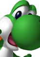 Yoshi smiles joyfully, showcasing his iconic green color, from Mario Party 4, a beloved Nintendo game character.