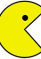 Iconic yellow Pac-Man character with a classic design, featuring a mouth and an eye, representing retro gaming nostalgia.