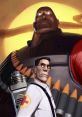 Heavy and Medic from TF2 stand together, emphasizing their iconic roles in teamwork and strategy in the game.