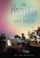 The Beatles perform in the studio, embodying the spirit of "Get Back" with instruments and vibrant stage presence.