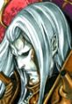 Dracula from Castlevania Judgment, showcasing his iconic silver hair and dark, mysterious attire.