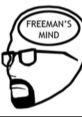 Gordon Freeman character illustration featuring the phrase "Freeman's Mind," capturing his iconic voice lines.