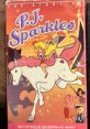 Cover of "The Story of P.J. Sparkles" featuring a magical girl, unicorn, and colorful characters. Nostalgic children's entertainment.