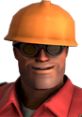 Team Fortress 2 Engineer with a hard hat and goggles, showcasing a confident expression and ready for construction challenges.