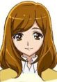 Chiharu Kise from Smile Precure with long brown hair and a cheerful expression, showcasing her signature style.