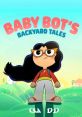 Baby Bot from 'Backyard Tales' stands confidently in a vibrant landscape, showcasing creativity and adventure.