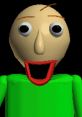 Baldi character from Baldi's Basics Classic V1.0, featuring distinct facial features and bright green outfit.