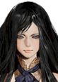 Shanoa from Castlevania: Order of Ecclesia, featuring her long black hair and striking blue eyes, exudes confidence and mystery.