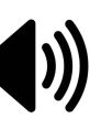 Volume control icon representing sound levels, commonly seen in multimedia settings including anime streaming platforms.