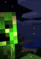 Creeper in Minecraft at night, highlighting tension and atmospheric effects in the blocky game world.