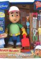 Handy Manny toy from 'Let's Get To Work!' features tools, interactive sounds in English and Spanish, perfect for creative play.