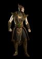 Shinnok, the powerful Netherrealm sorcerer, stands menacingly in intricate armor with green gem accents.