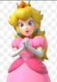 Princess Peach in a pink gown with a crown, embodying charm and grace, perfect for discussions on AI voice technology.