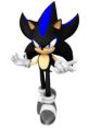 Seelkadoom the Hedgehog strikes a confident pose, showcasing his unique black and blue spiky design with menacing charm.