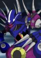 Dynamic and menacing Metal Overlord character design, featuring sharp spikes and bold blue, purple, and red colors.