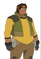 Hunk from Voltron: Legendary Defender in tactical gear, showcasing his bravery and resourcefulness in battle.