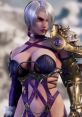 Isabella "Ivy" Valentine from Soulcalibur IV-VI, showcasing her iconic purple outfit and distinctive style.