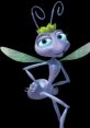 Princess Atta from A Bug's Life poses confidently with her green crown and whimsical antennae, showcasing her character charm.