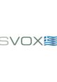 Svox logo featuring a Greek flag, representing Ariadne and Greek language capabilities in technology.