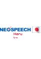 Neospeech logo featuring Haruka in red, representing Japanese text-to-speech technology and innovation in communication.