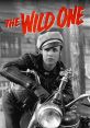 Marlon Brando in a leather jacket on a motorcycle, iconic scene from The Wild One (1953), showcasing rebel culture.