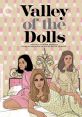 Illustration depicting the iconic characters from "Valley of the Dolls," showcasing themes of ambition and struggle.