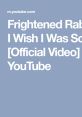 Frightened Rabbit - I Wish I Was Sober [Official Video] "Frightened Rabbit - I Wish I Was Sober" is a haunting and